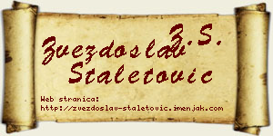 Zvezdoslav Staletović vizit kartica
